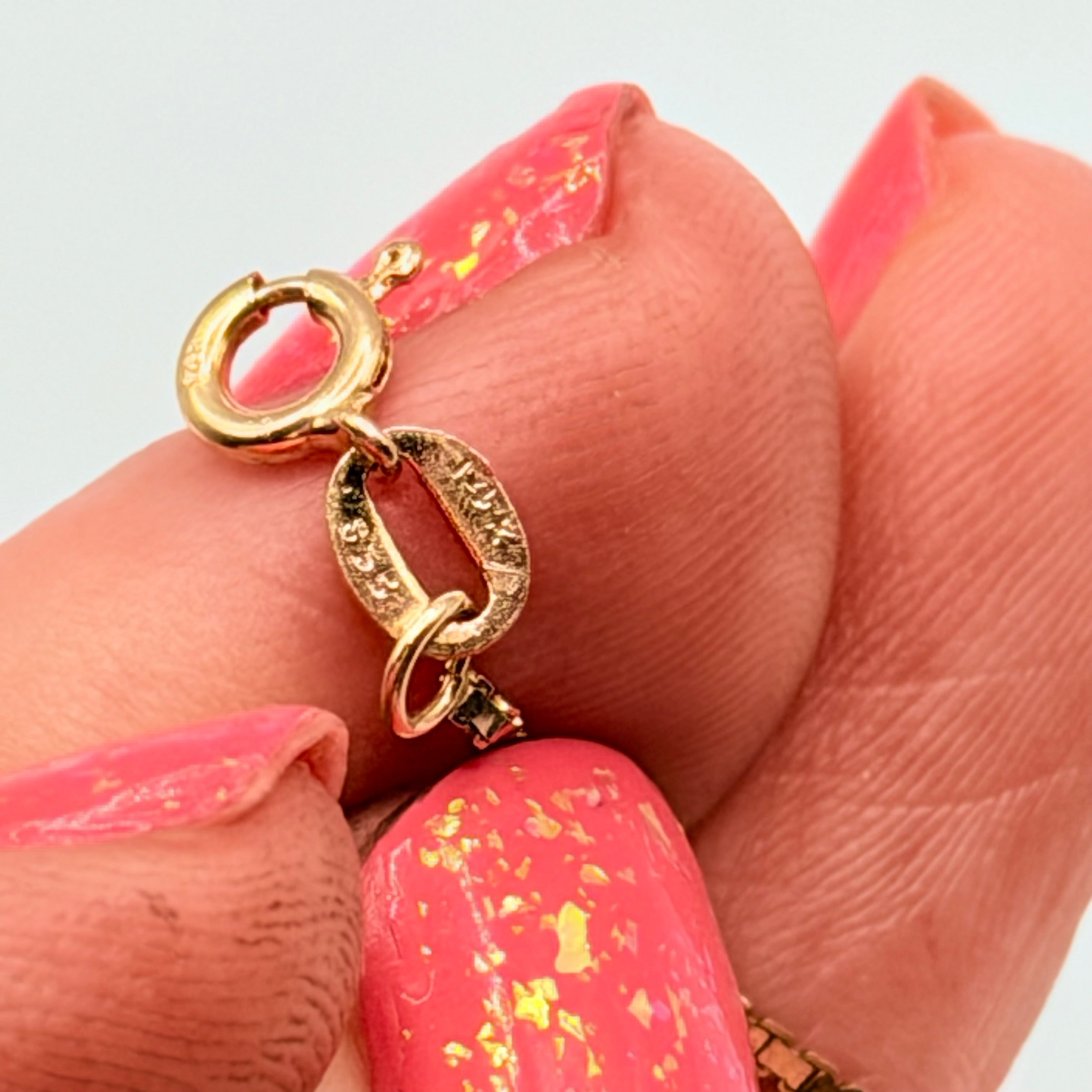 Solid 14K Yellow Gold Box Link Bracelet – 7 Inches