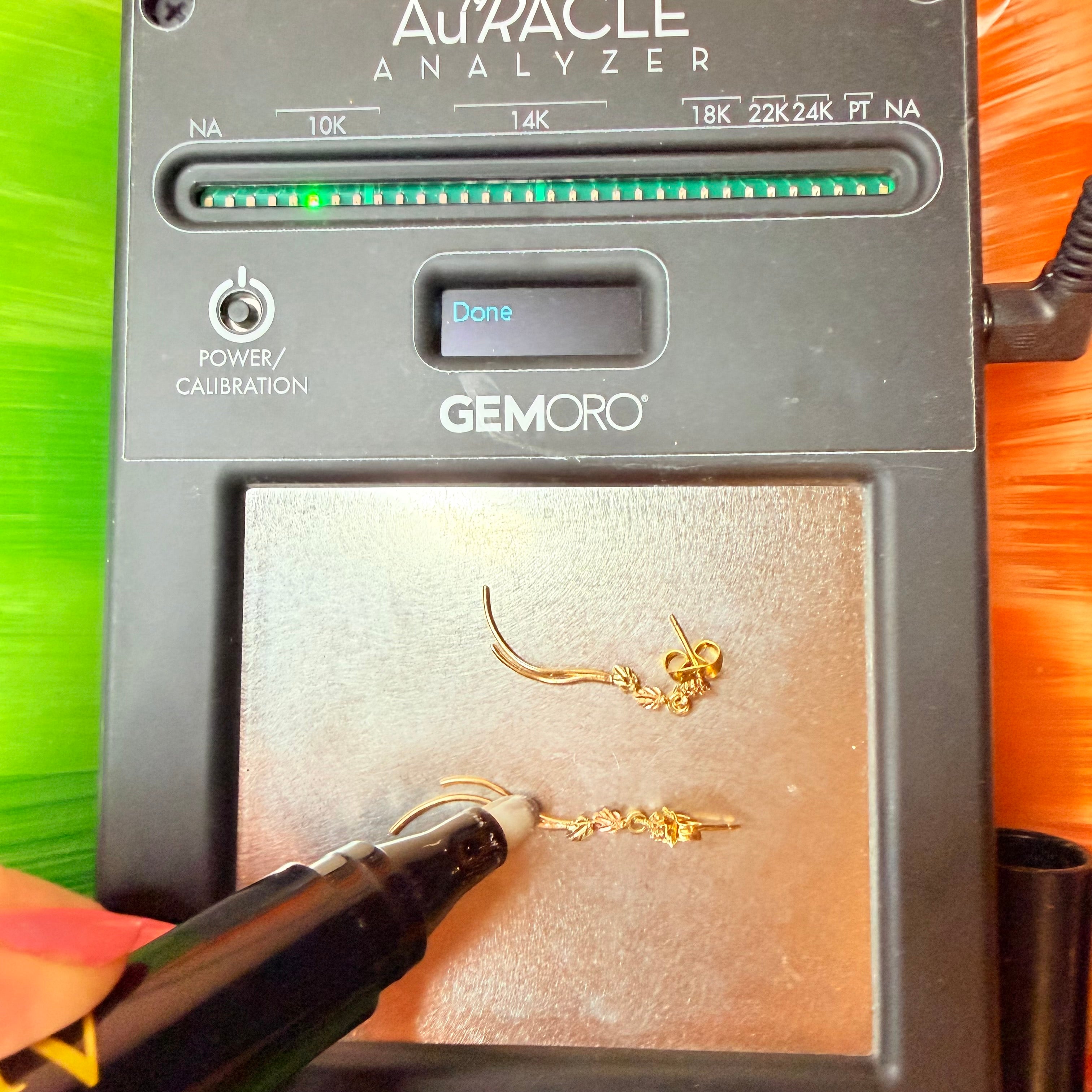 Solid 10K Multi-Color Gold Dangle Earrings with Leaf Accents