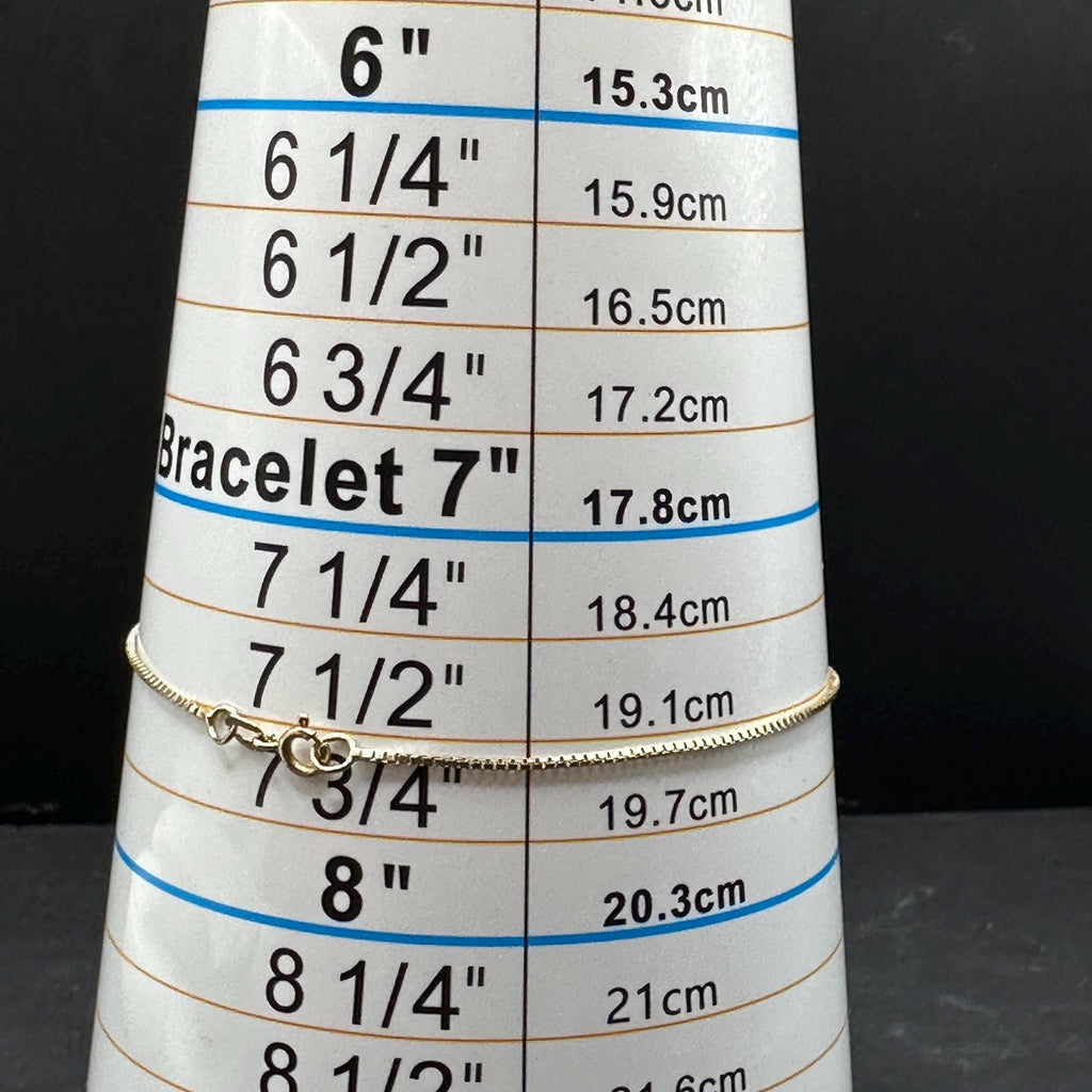 14K Gold Delicate Bracelet 7.5 Inches