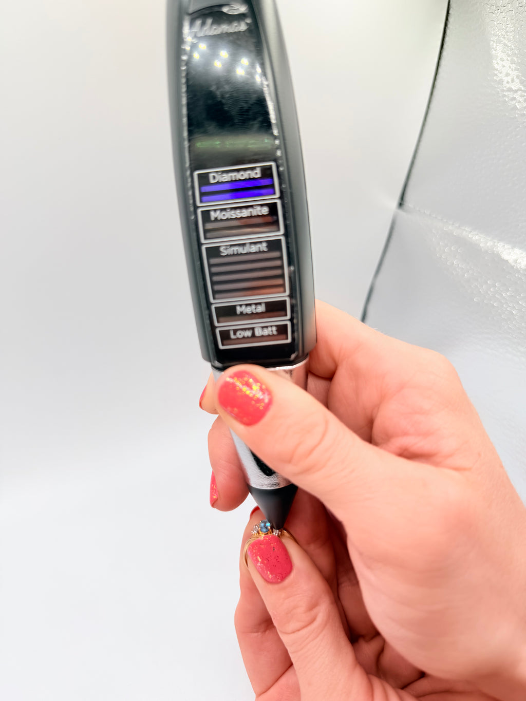 Solid 10K Yellow Gold Ring with Oval Cut Blue Topaz and Diamond Accents Size 7