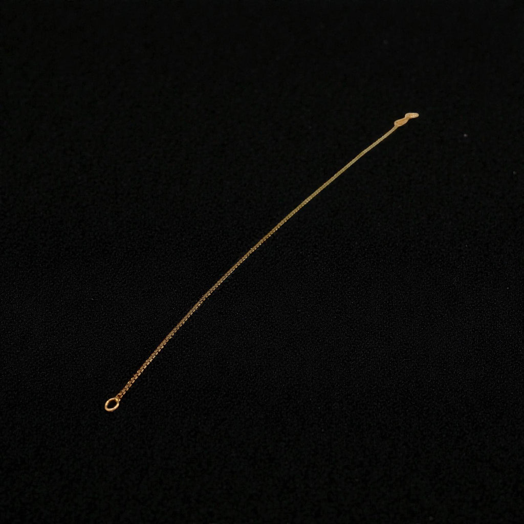 Solid 14K Yellow Gold Box Link Bracelet – 7 Inches