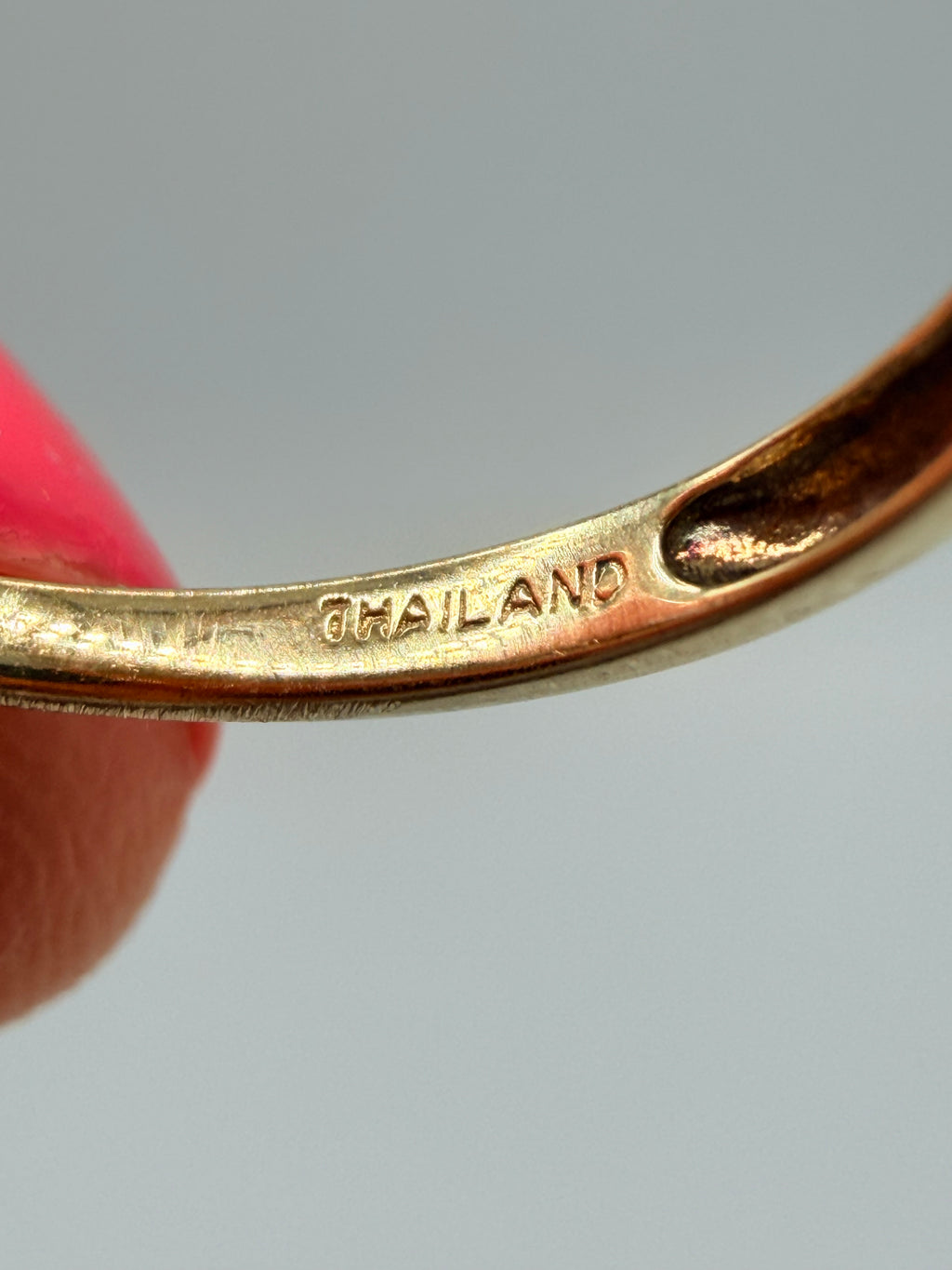 Solid 10K Yellow Gold Ring with Oval-Cut Blue Topaz & Diamond Accents Size 7