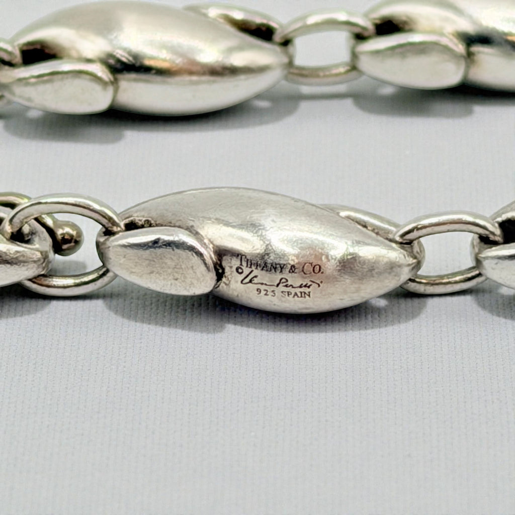 Tiffany & Co. Elsa Peretti Sterling Silver Seahorse Link Bracelet – 8 Inches