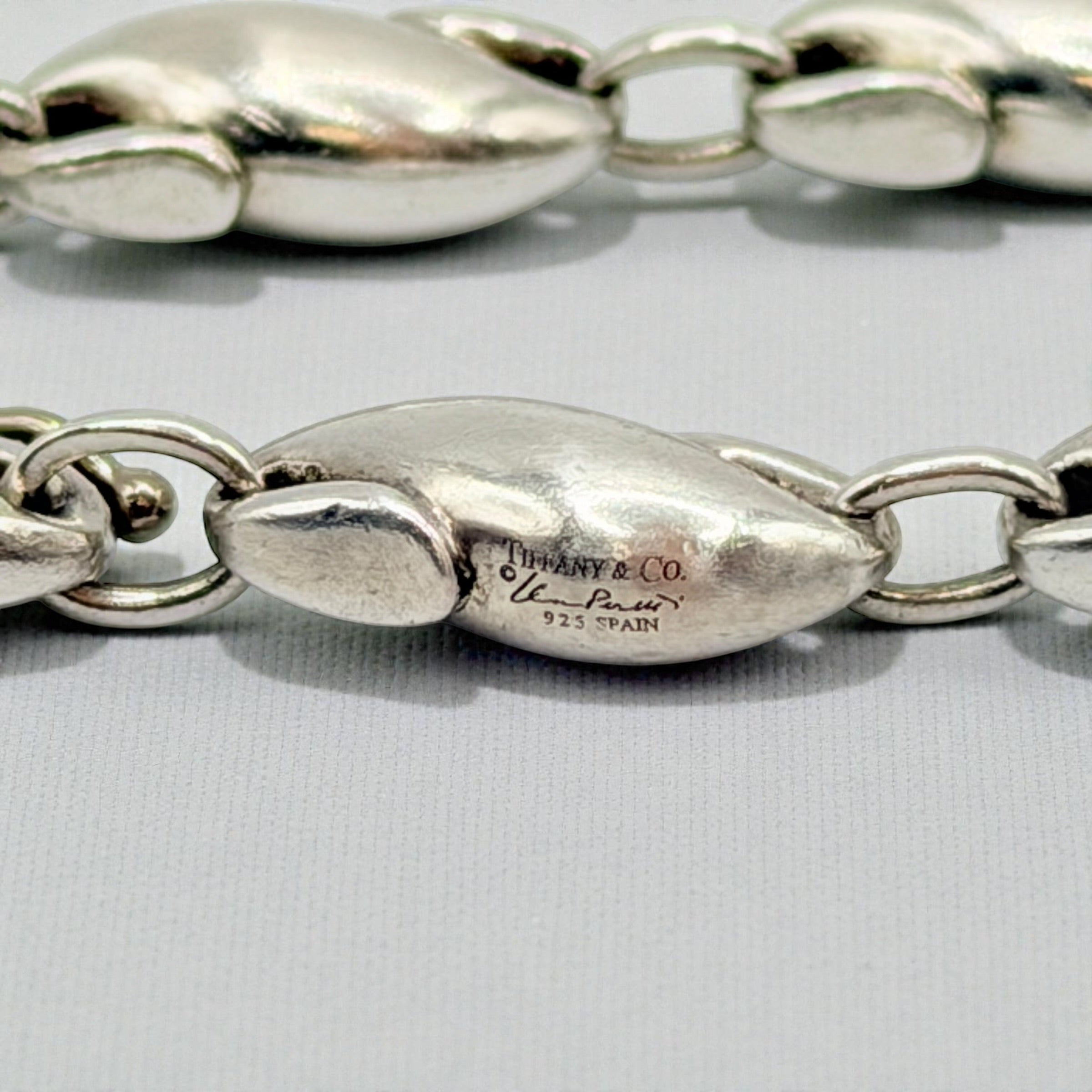 Tiffany & Co. Elsa Peretti Sterling Silver Seahorse Link Bracelet – 8 Inches