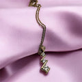 Black Hills Solid 10K Yellow Gold CZ Pendant with Free 18.5 Inch GF Necklace