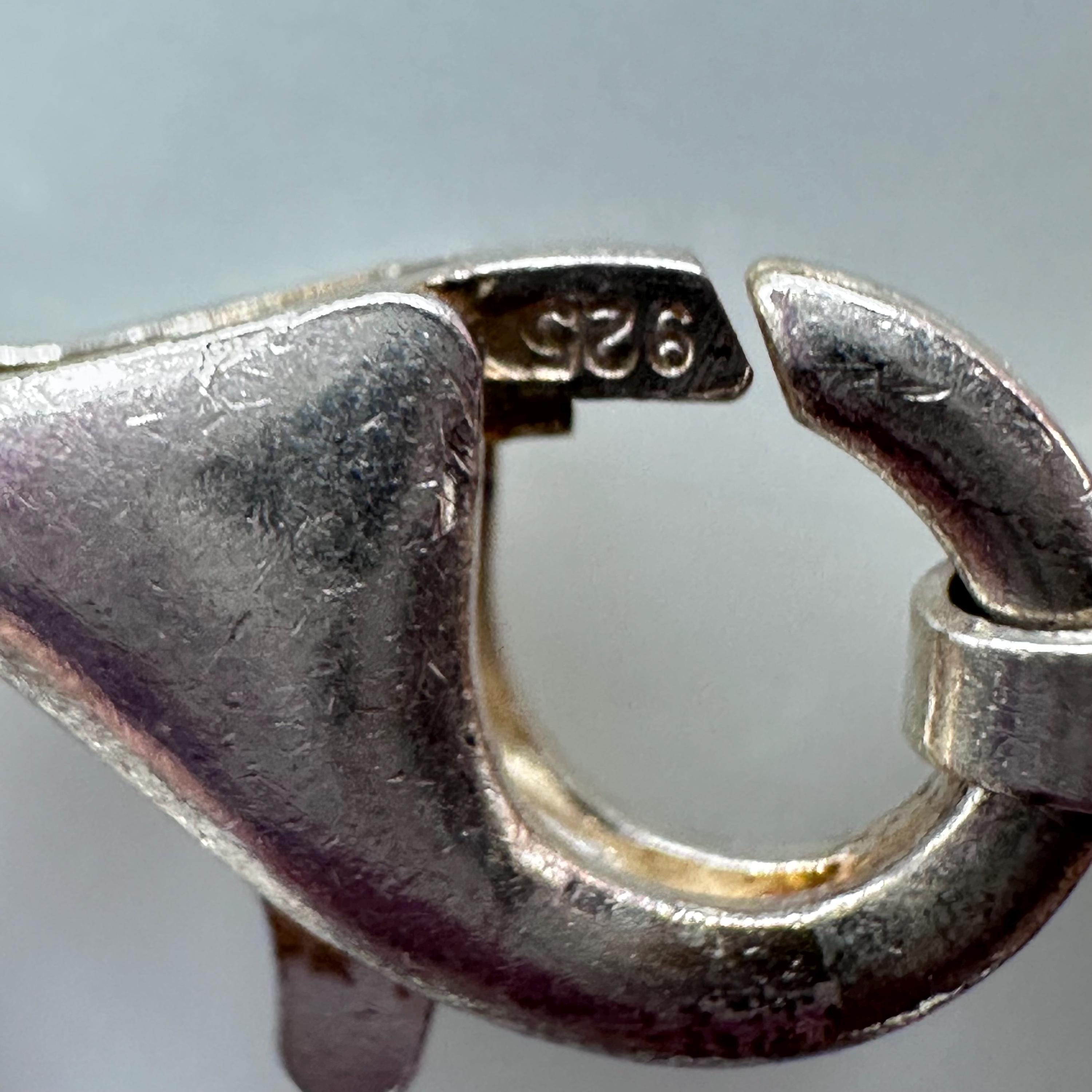 Chamilia Murano Sterling Silver Vintage Bracelet with White Glass Charm