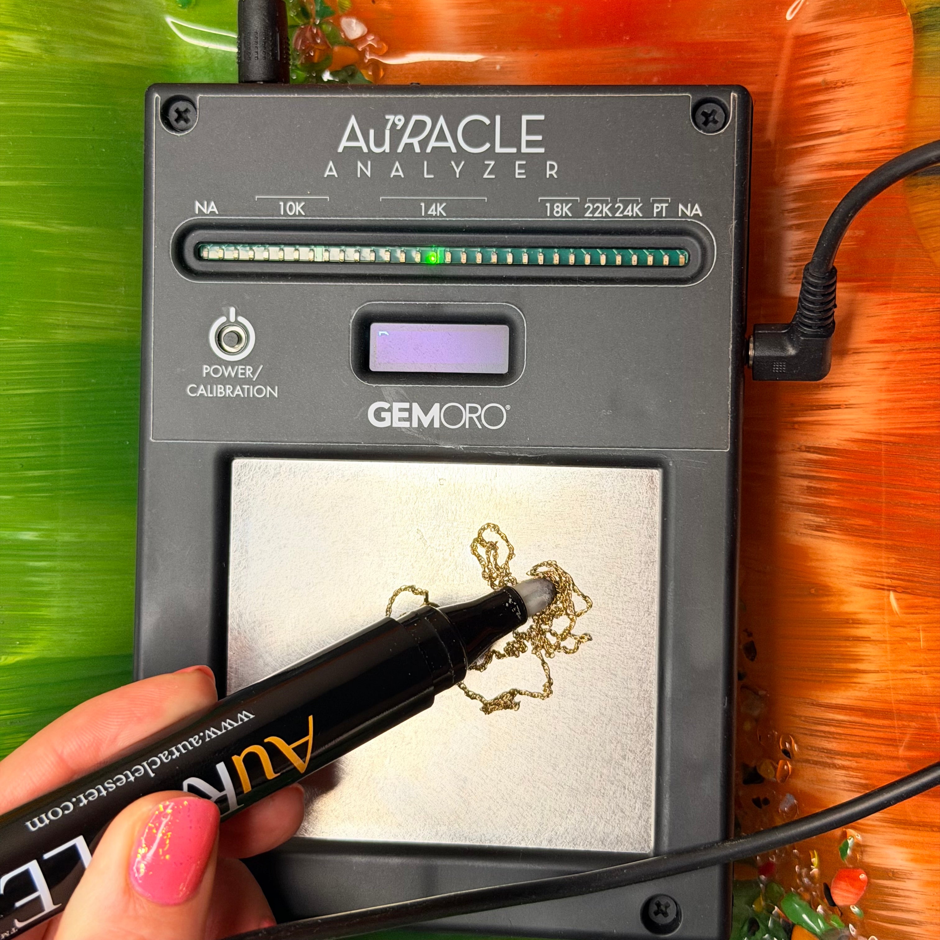 Solid 14K Yellow Gold Chain Necklace 16 Inches