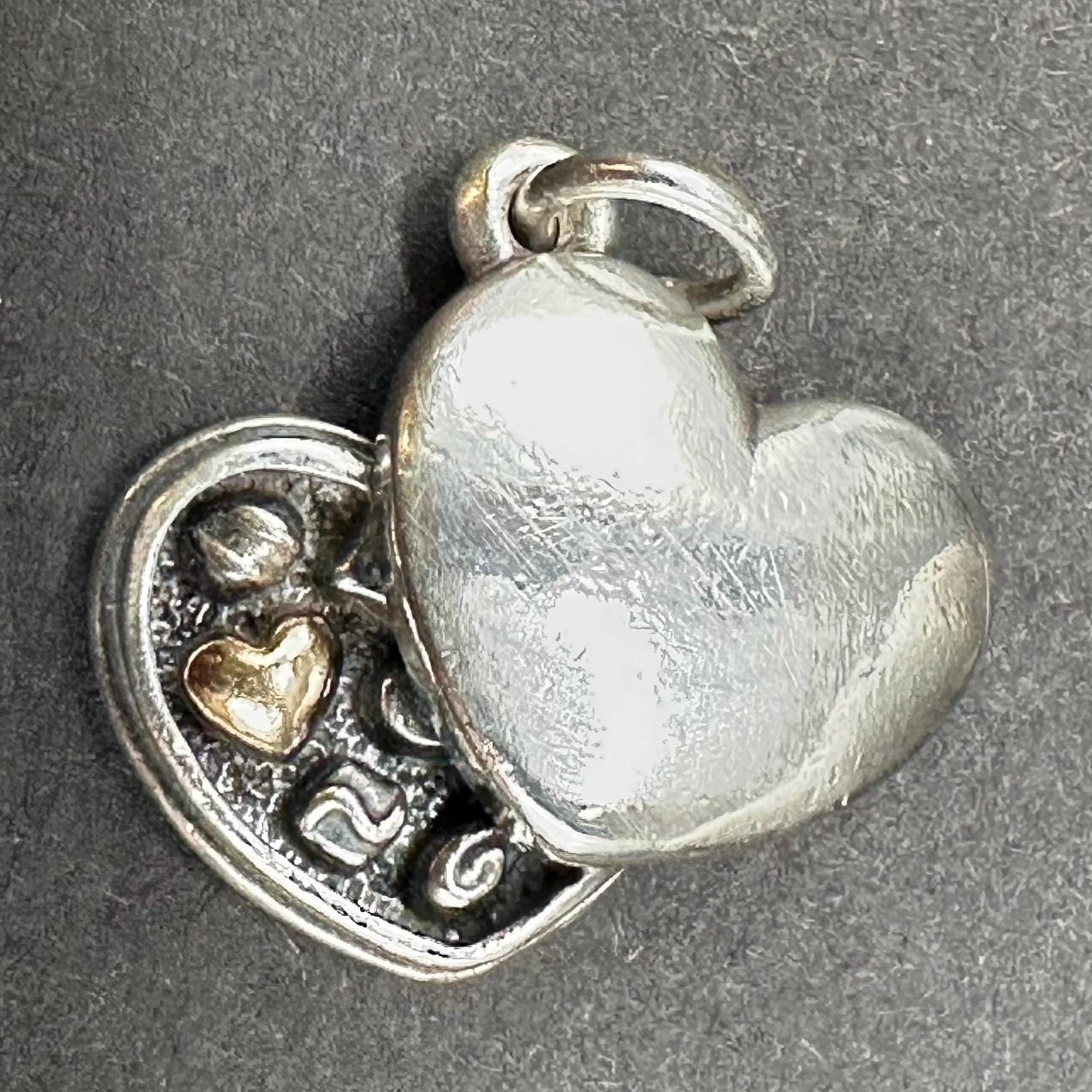 James Avery 925 Sterling Silver Heart Box of Chocolates Necklace Pendant RARE RETIRED