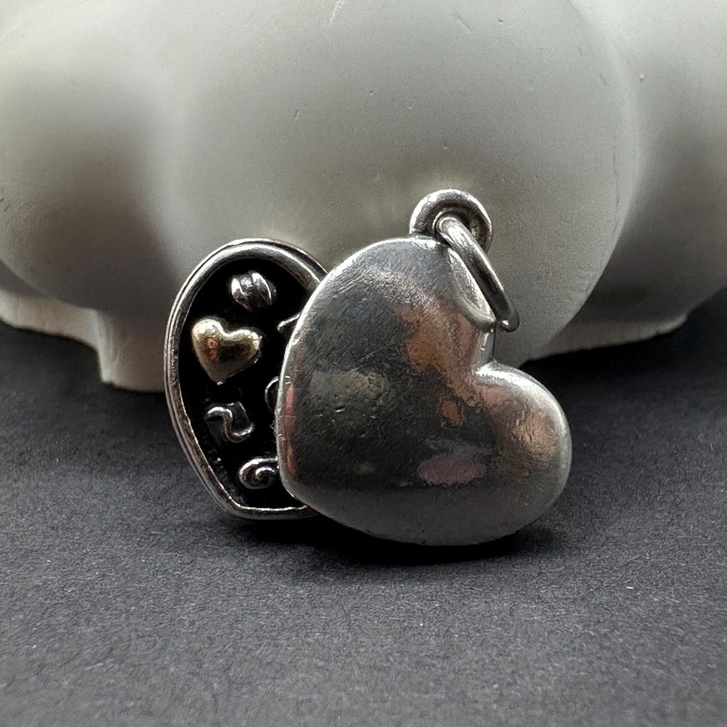 James Avery 925 Sterling Silver Heart Box of Chocolates Necklace Pendant RARE RETIRED