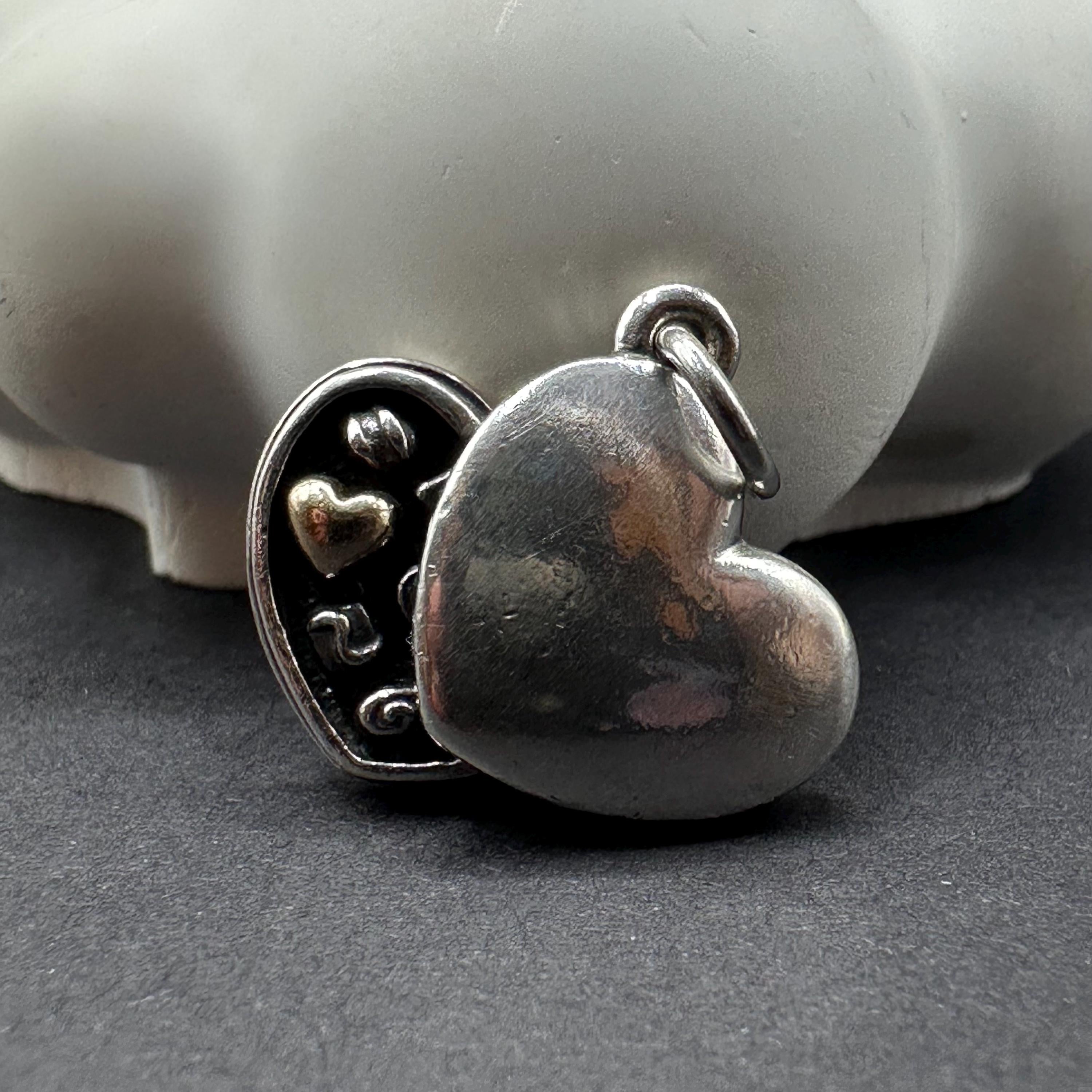 James Avery 925 Sterling Silver Heart Box of Chocolates Necklace Pendant RARE RETIRED