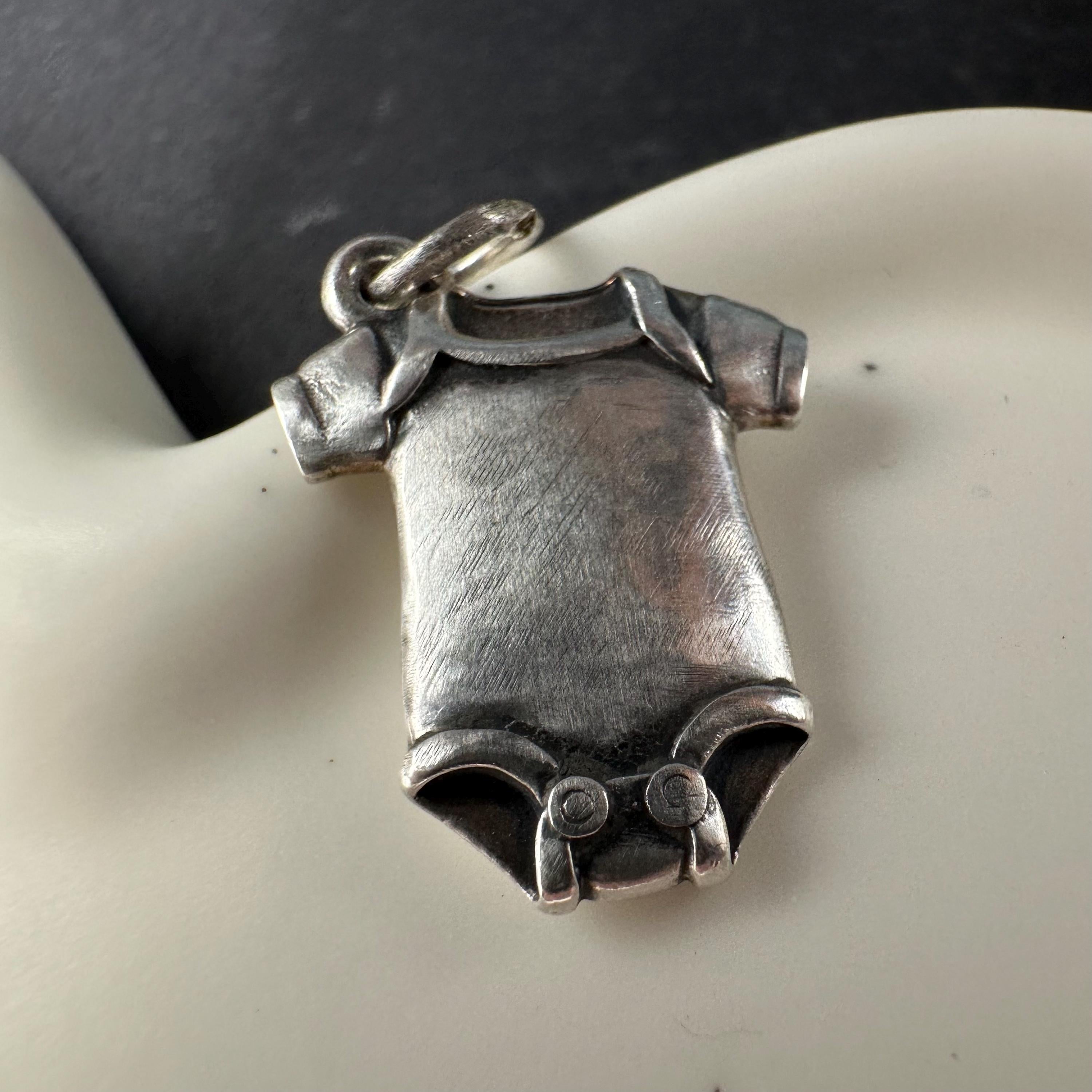 James Avery Baby Onesie Charm 925 Sterling Silver