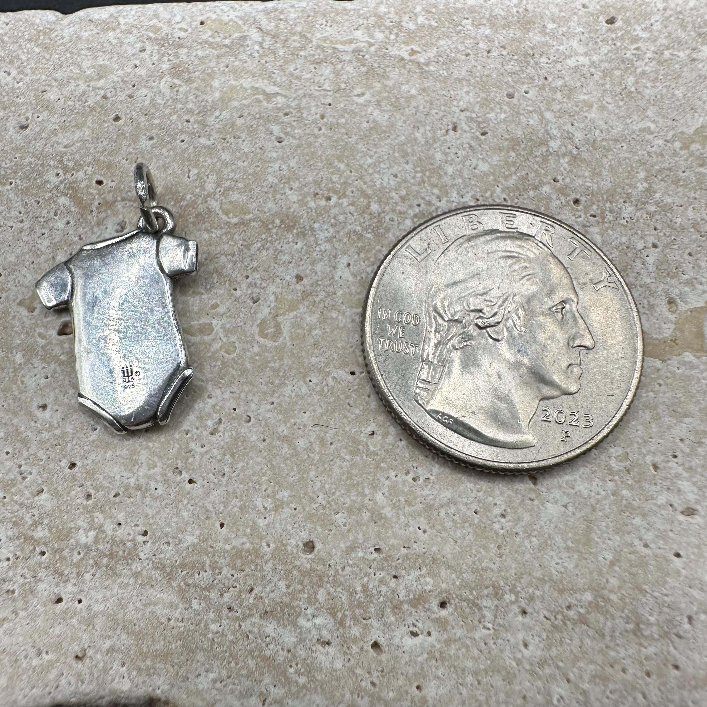 James Avery Baby Onesie Charm 925 Sterling Silver