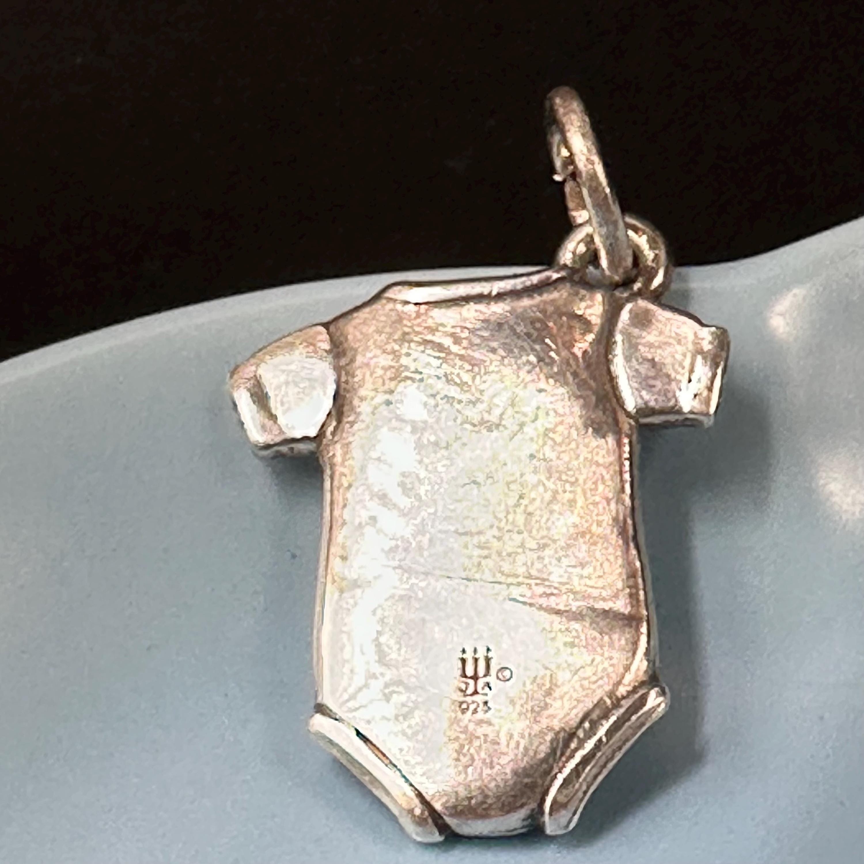 James Avery Baby Onesie Charm 925 Sterling Silver