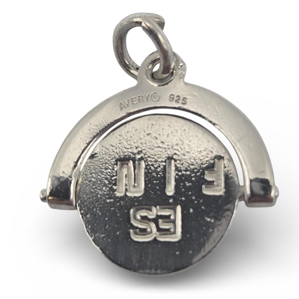 James Avery Best Friend Spinner Charm, Retired, 925 Sterling Silver, Uncut Loop