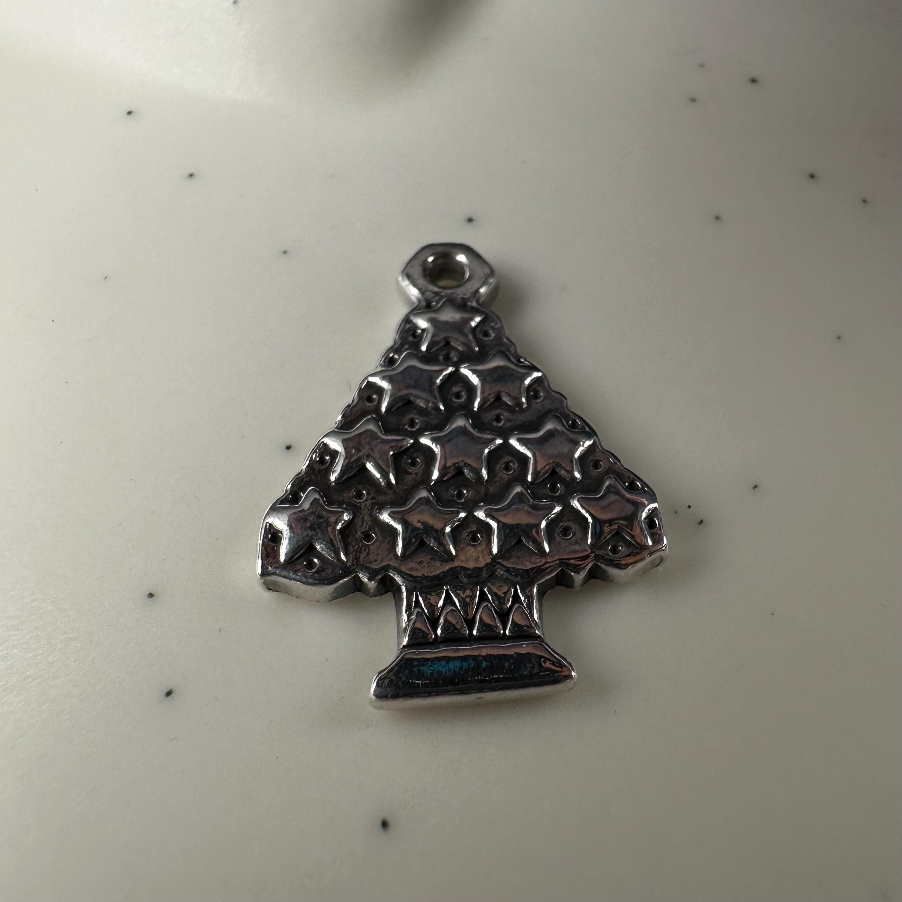 James Avery Christmas Tree Charm Sterling Silver