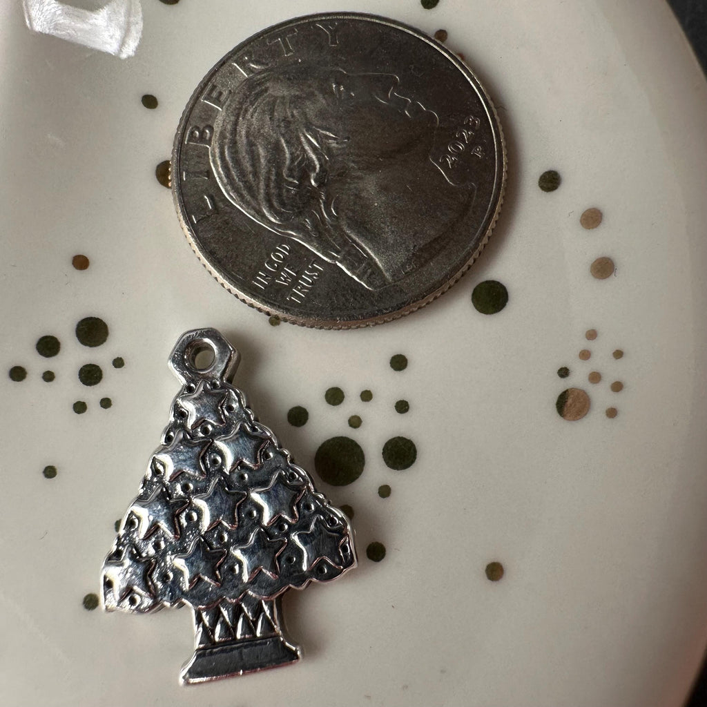 James Avery Christmas Tree Charm Sterling Silver