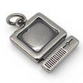 James Avery Computer Pendant Charm, Retired, Uncut Loop, 925 Sterling Silver