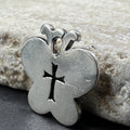 James Avery Crosslet Butterfly with Cross Charm 925 Sterling Silver