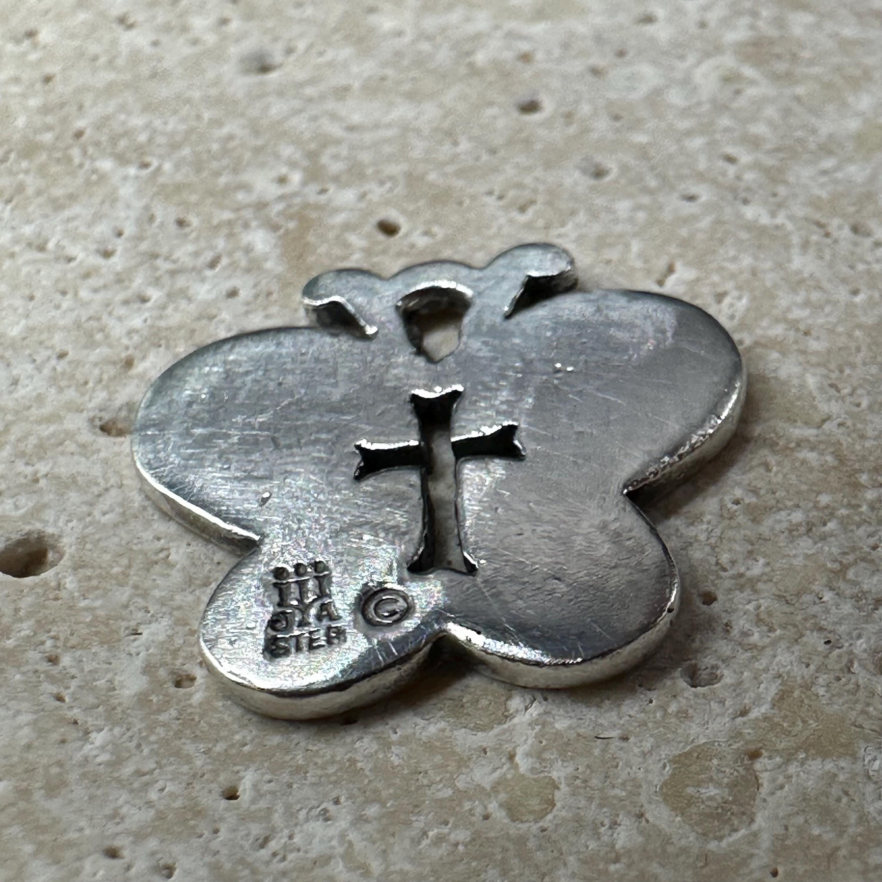 James Avery Crosslet Butterfly with Cross Charm 925 Sterling Silver