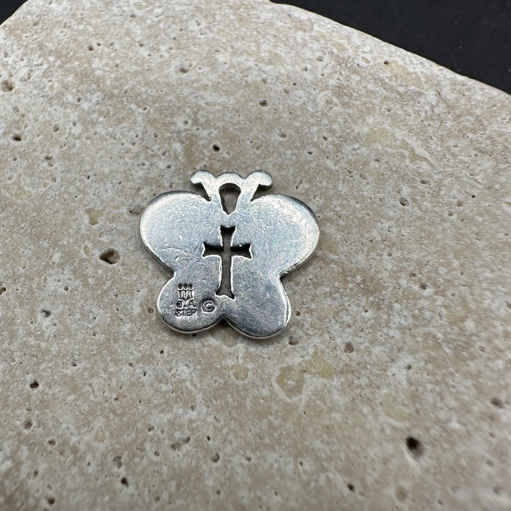 James Avery Crosslet Butterfly with Cross Charm 925 Sterling Silver