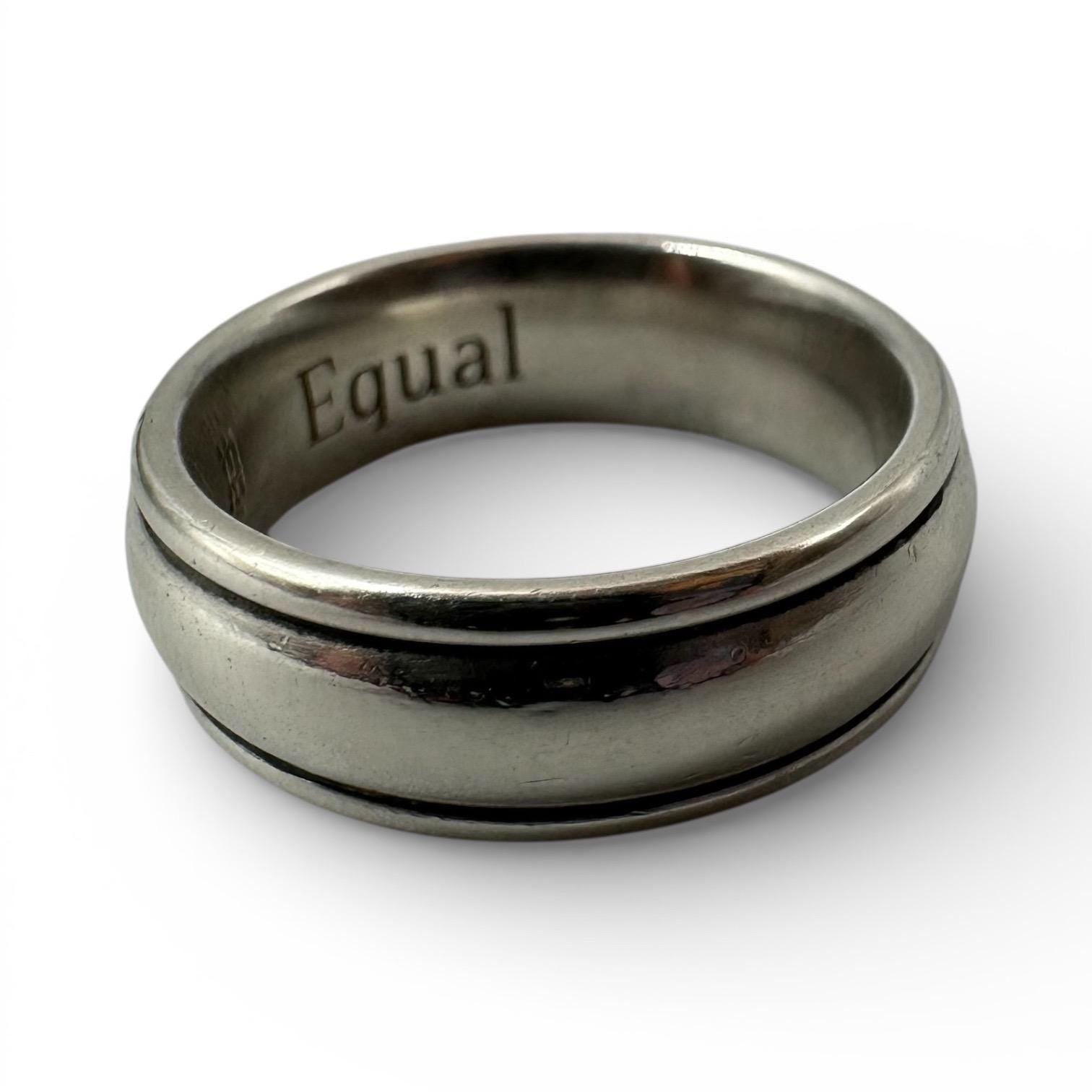 James Avery Equal Wedding Band Ring, Retired Sterling Silver, Size 6.25