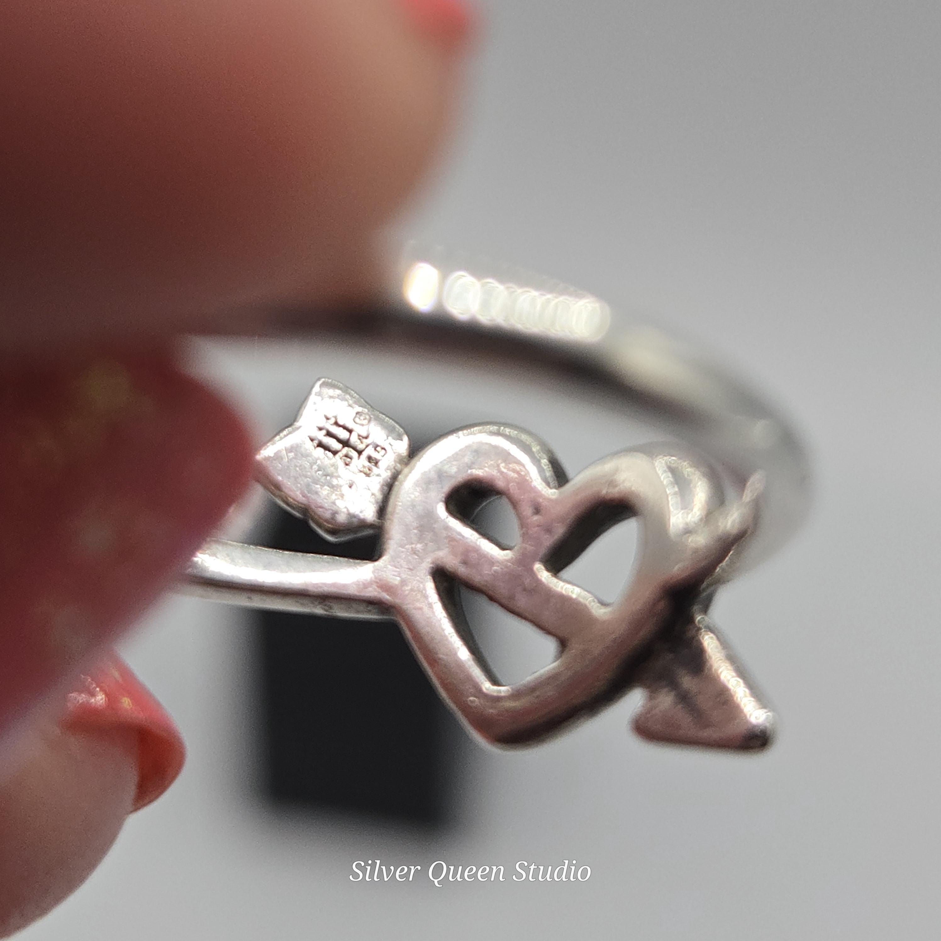 James Avery Love’s Arrow Heart Ring, Sterling Silver, Size 7.5