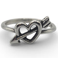 James Avery Love’s Arrow Heart Ring, Sterling Silver, Size 7.5