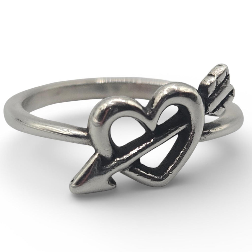 James Avery Love’s Arrow Heart Ring, Sterling Silver, Size 7.5