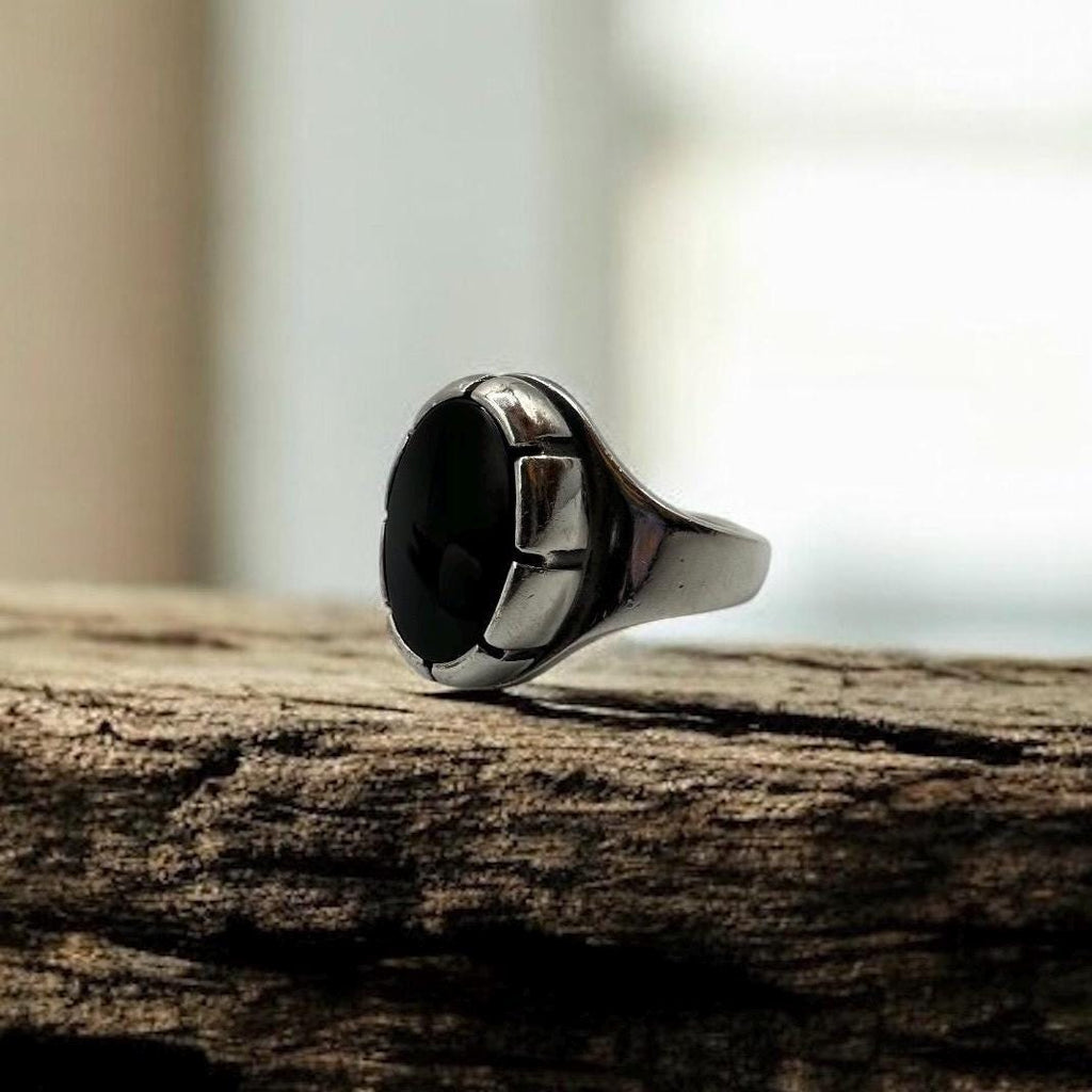 James Avery Oval Black Onyx Ring, Sterling Silver, Size 6.75 RETIRED