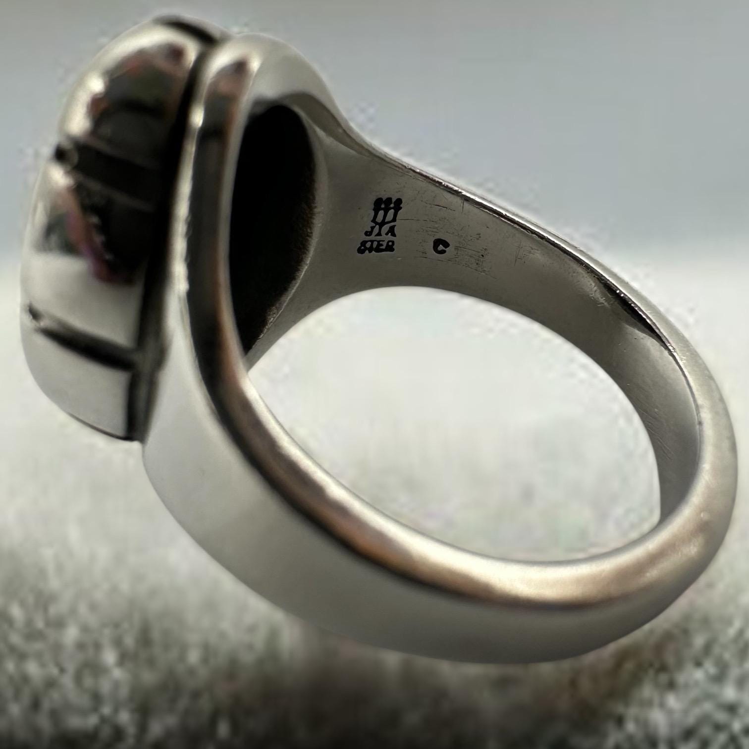 James Avery Oval Black Onyx Ring, Sterling Silver, Size 6.75 RETIRED