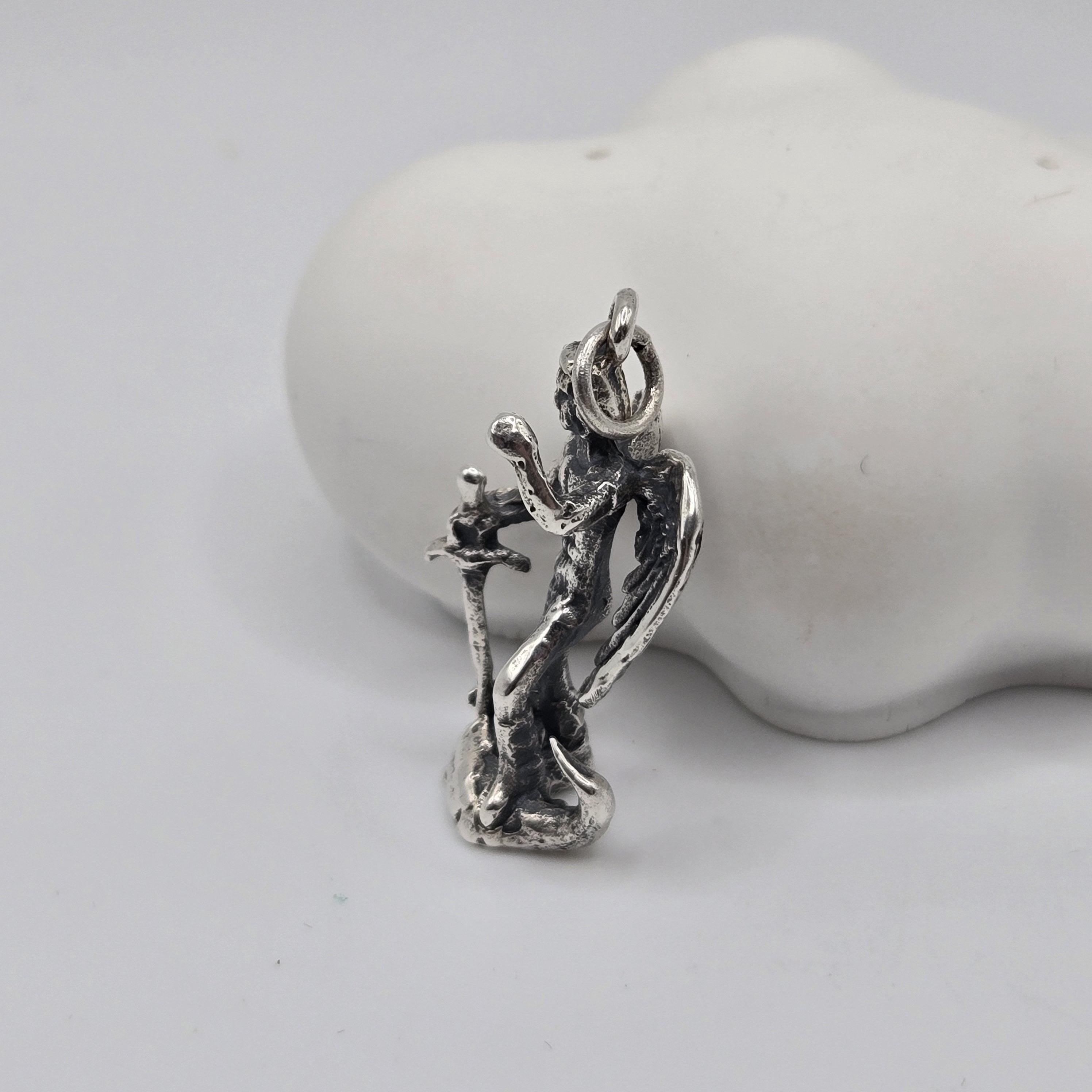 James Avery Pendant St Michael Slayer Archangel RARE RETIRED