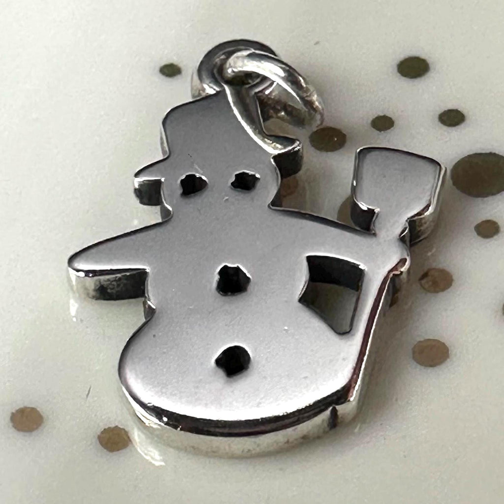 James Avery Snowman Christmas Charm 925 Sterling Silver