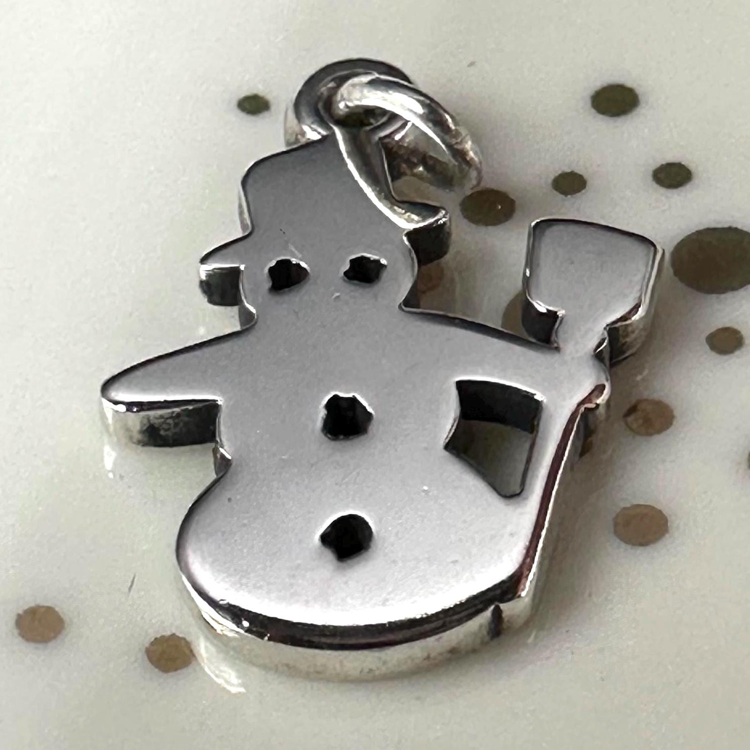 James Avery Snowman Christmas Charm 925 Sterling Silver