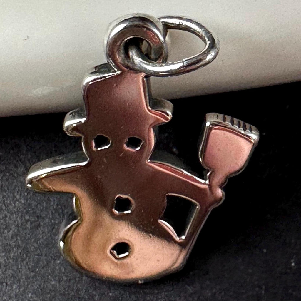 James Avery Snowman Christmas Charm 925 Sterling Silver