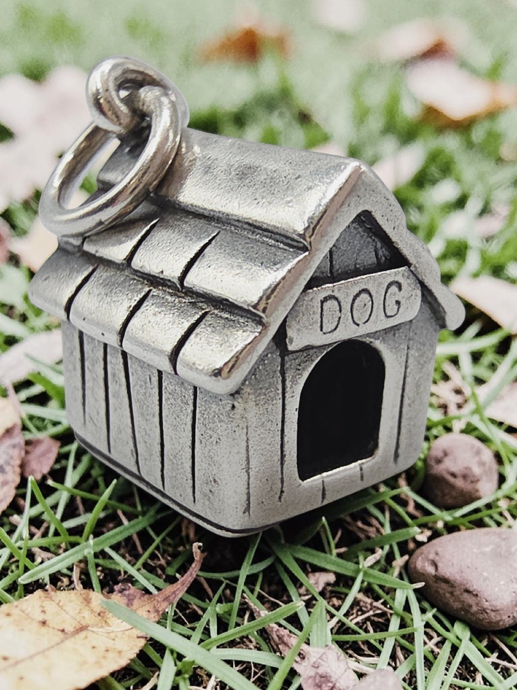 James Avery Sterling Silver 3D Dog House Doghouse Charm - RETIRED HTF UNCUT