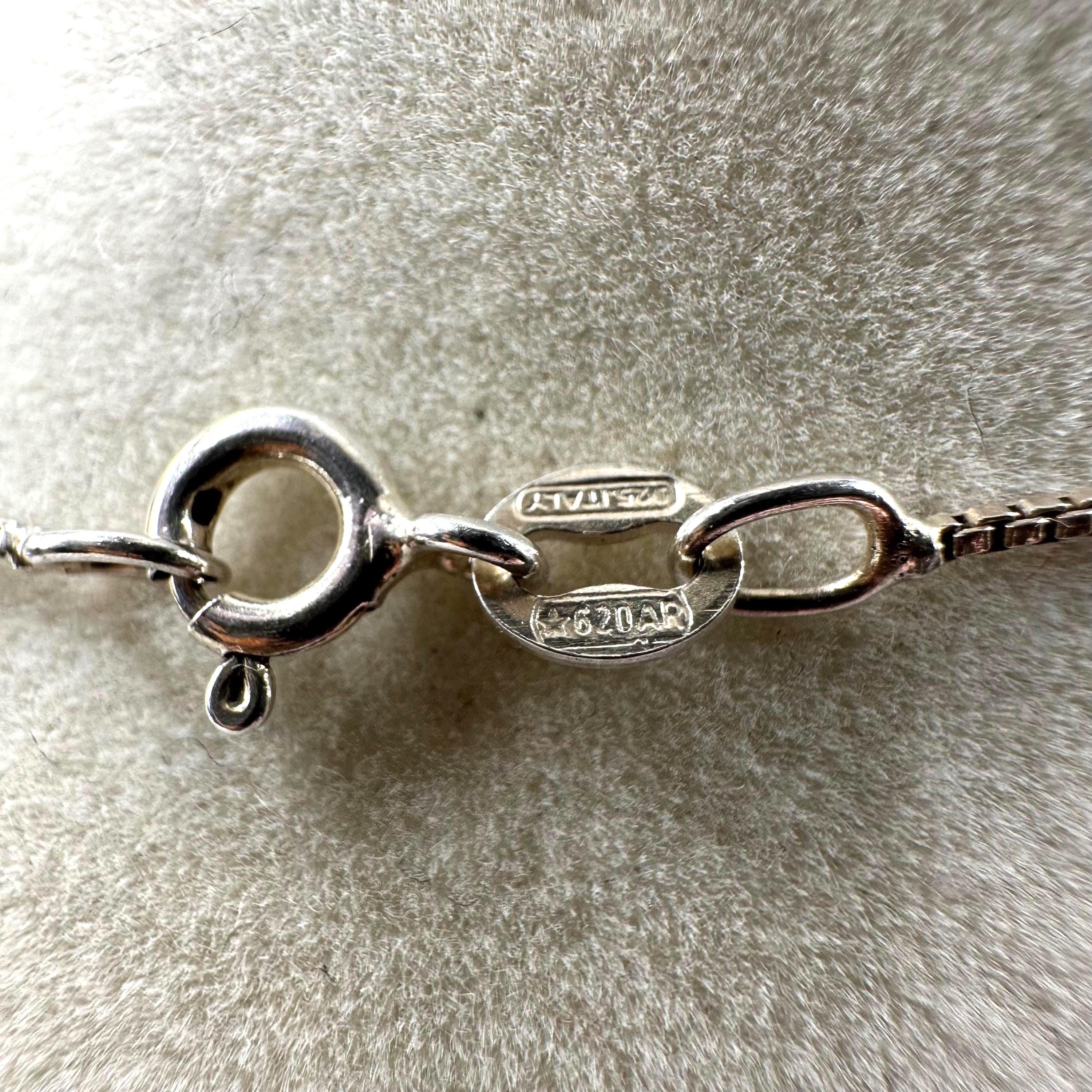 James Avery Sterling Silver Double Cupid Hearts Pendant Necklace 16.5 Inch Length