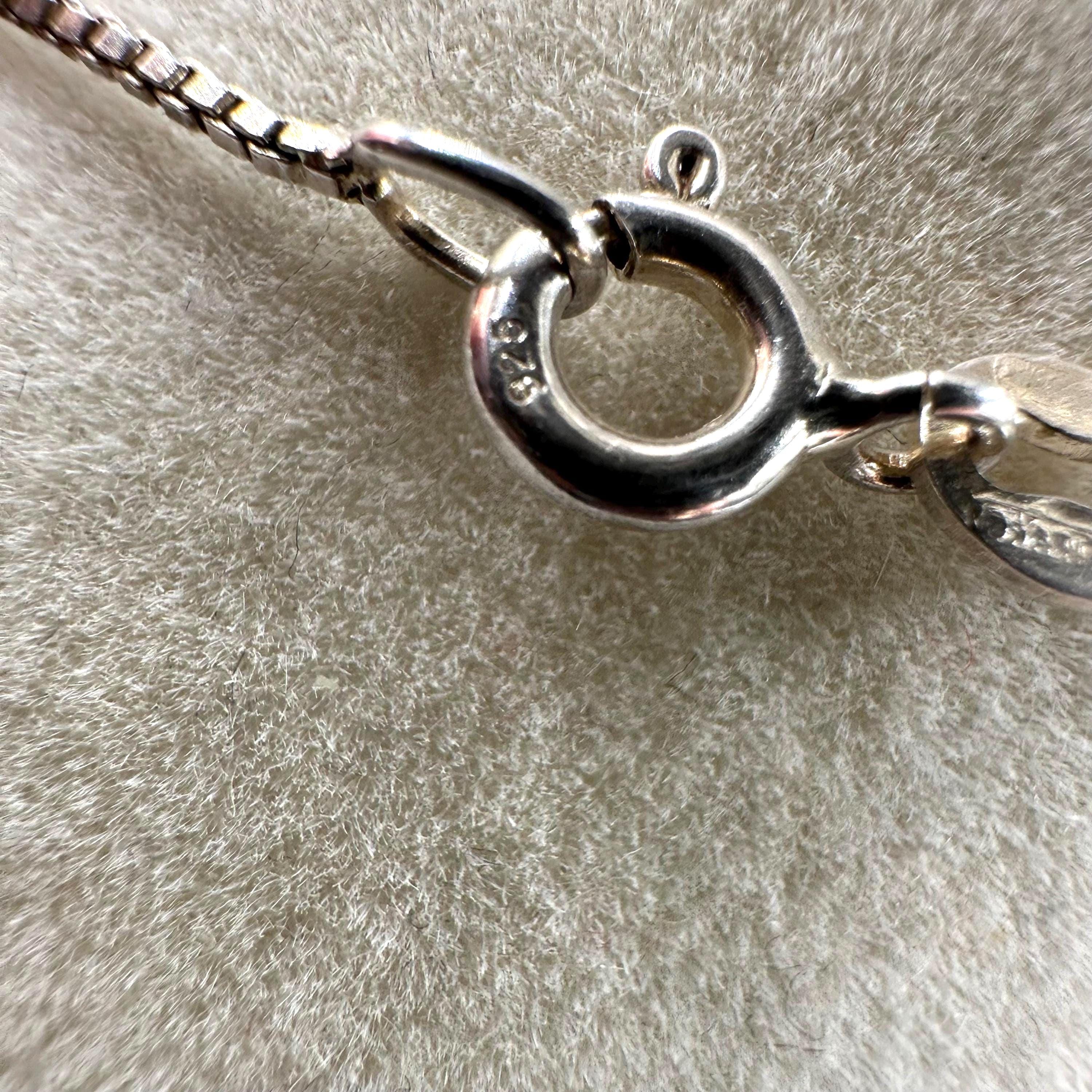 James Avery Sterling Silver Double Cupid Hearts Pendant Necklace 16.5 Inch Length