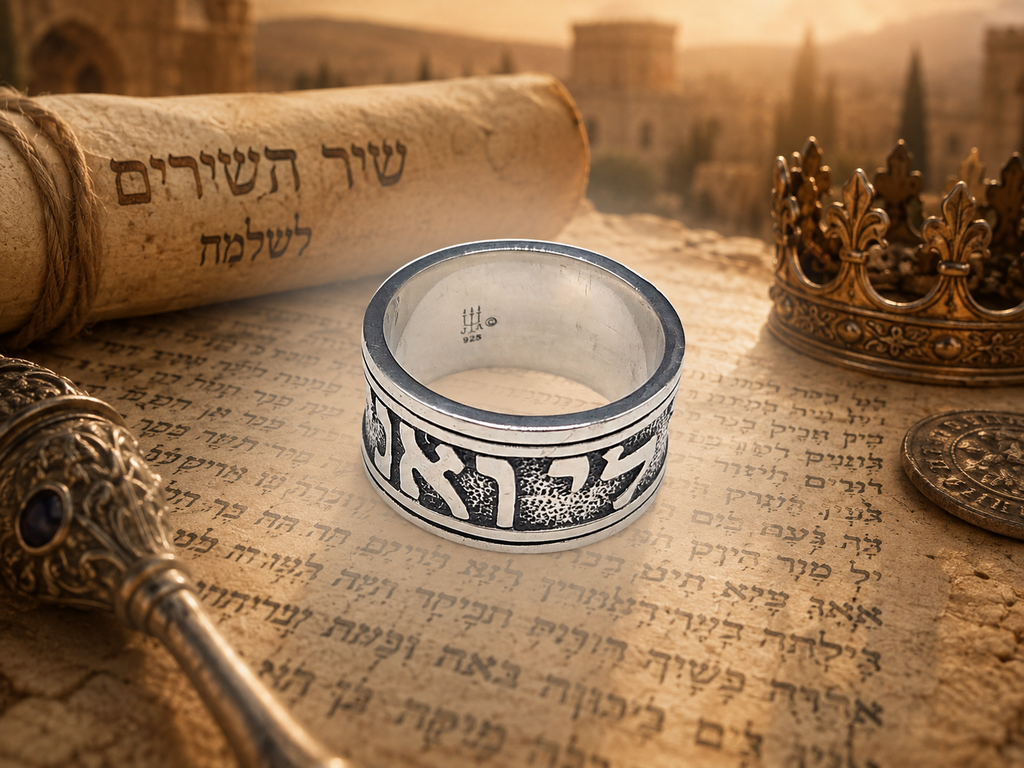 James Avery Sterling Silver Song of Solomon Hebrew Star of David Ring Size 6