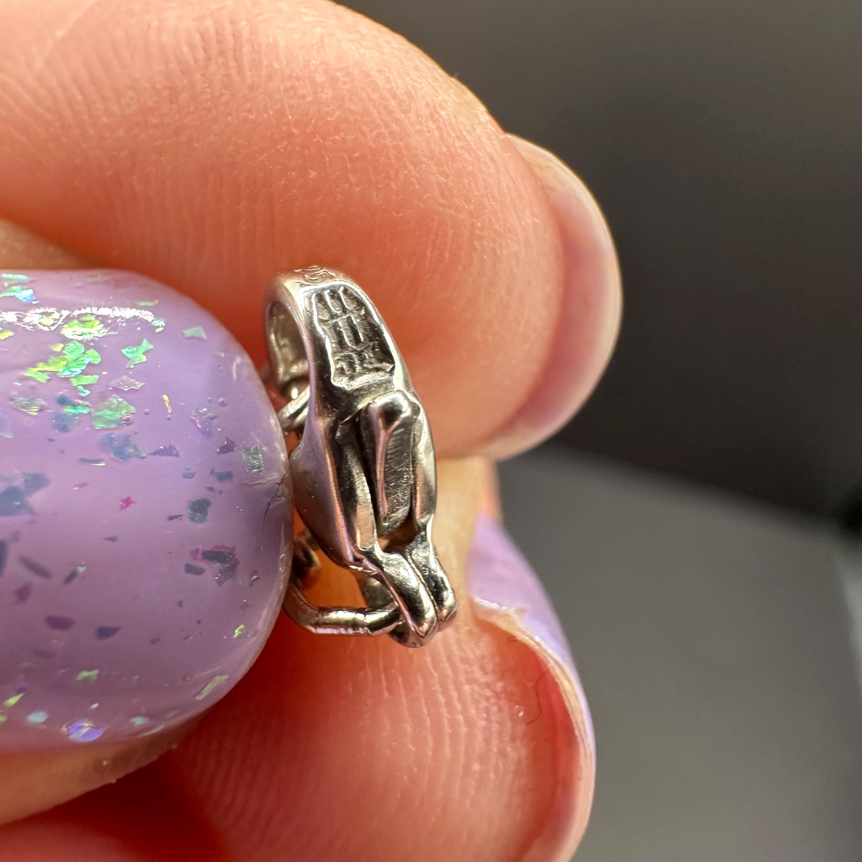 James Avery Wedding Ring Charm Pendant Necklace 16 Inches Length