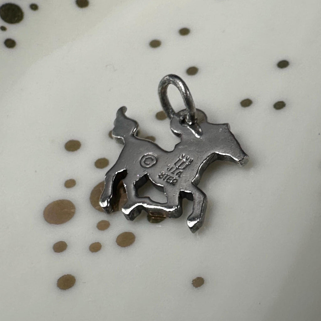 James Avery Wild Horse 2D Flat Sterling Silver Horse Charm RETIRED Vintage