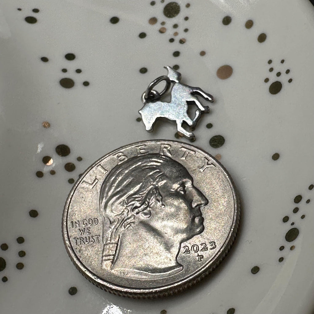 James Avery Wild Horse 2D Flat Sterling Silver Horse Charm RETIRED Vintage