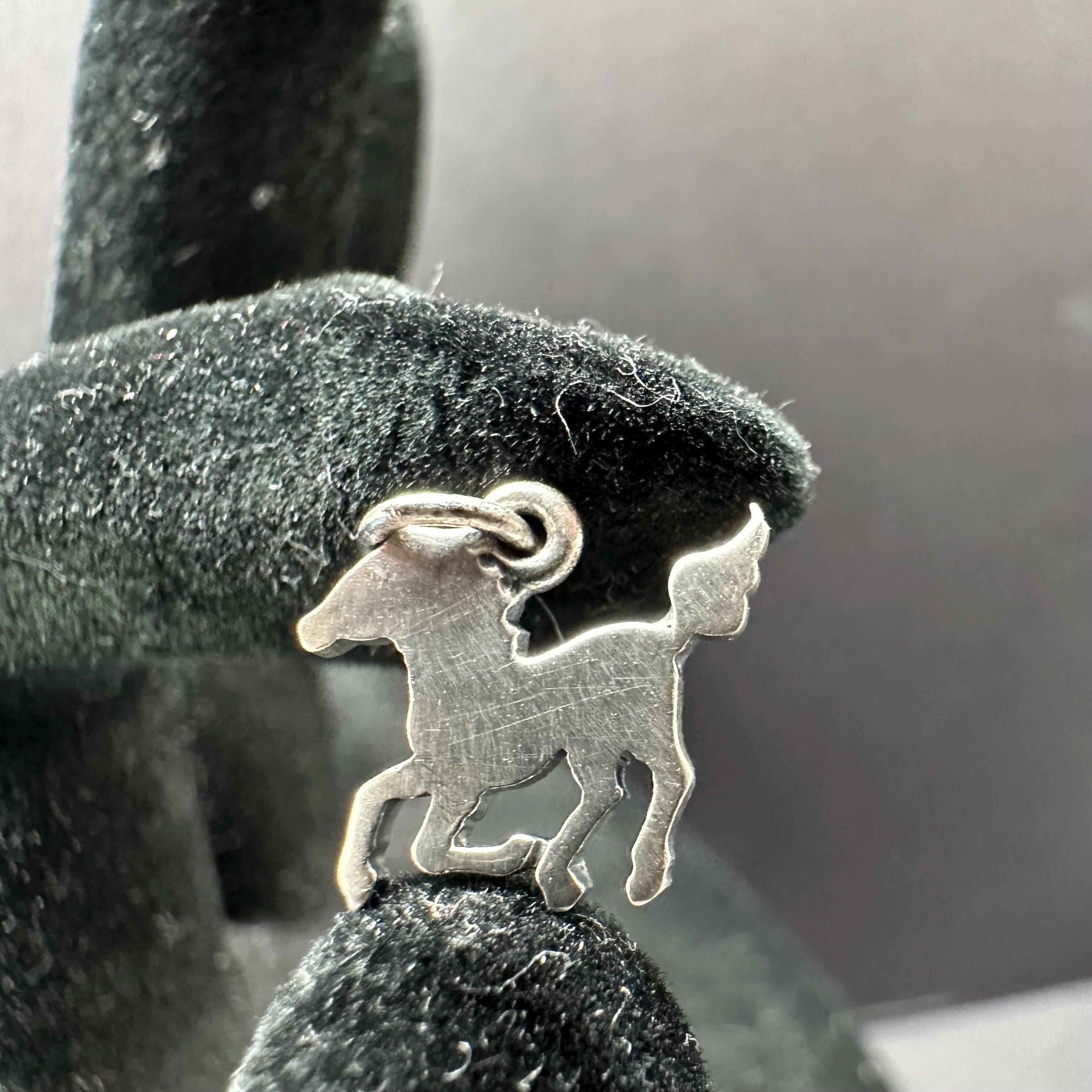 James Avery Wild Horse 2D Flat Sterling Silver Horse Charm RETIRED Vintage
