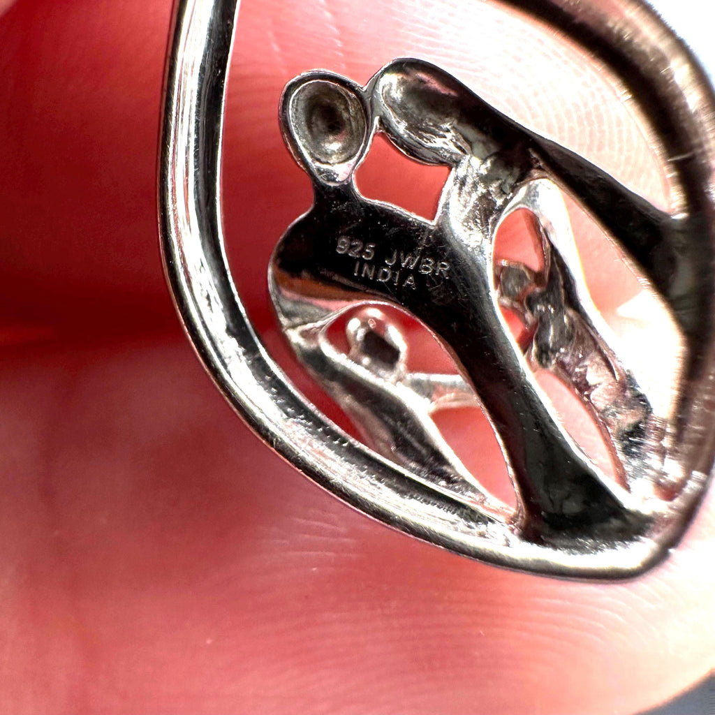 Jane Seymour Infinity Necklace with Parents and Two Children Sterling Silver 19 Inches Length