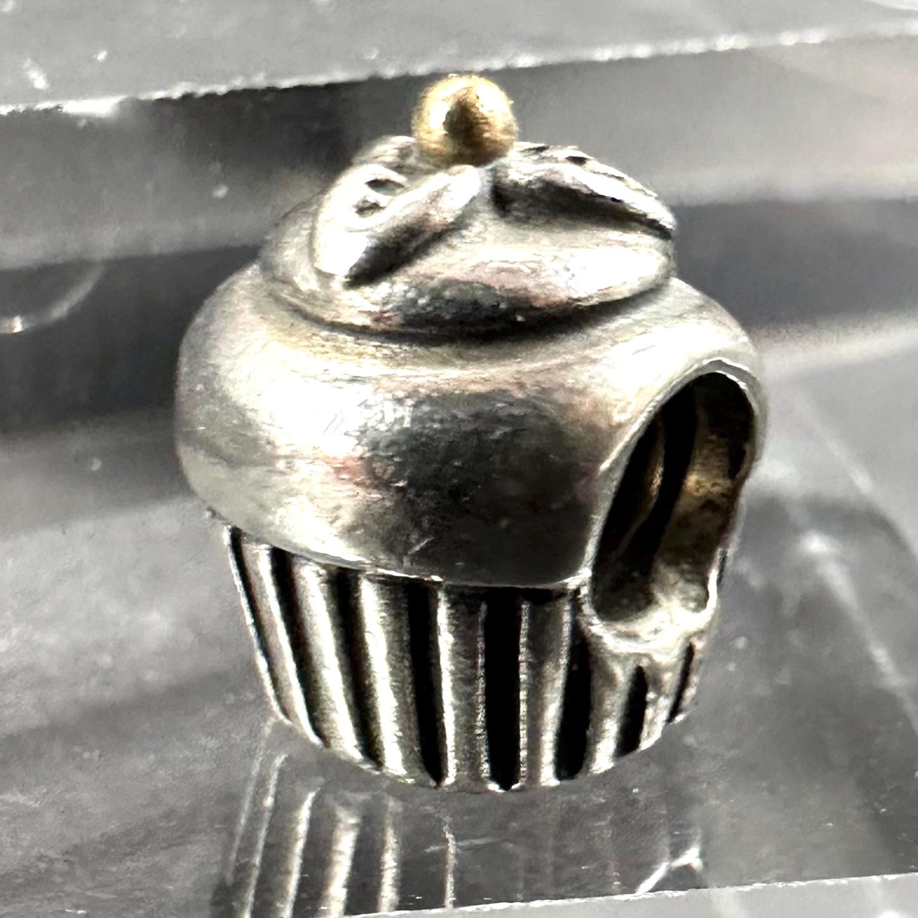 Pandora Sterling Silver 925 Cupcake Charm for Charm Bracelet