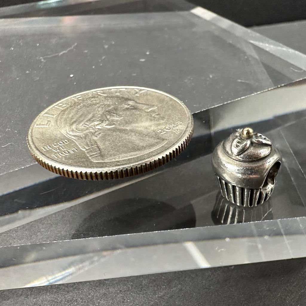 Pandora Sterling Silver 925 Cupcake Charm for Charm Bracelet