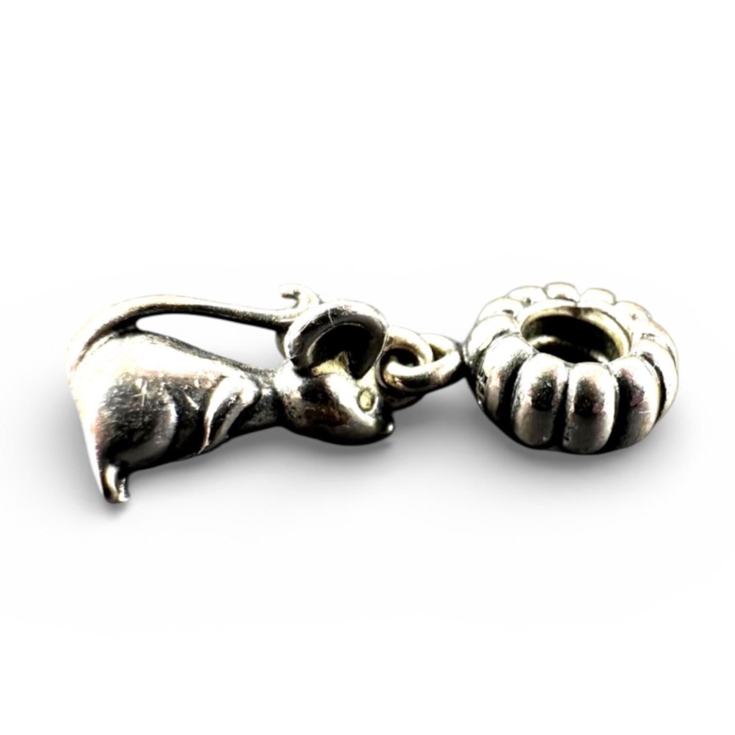Pandora Sterling Silver 925 Rat Bracelet Charm