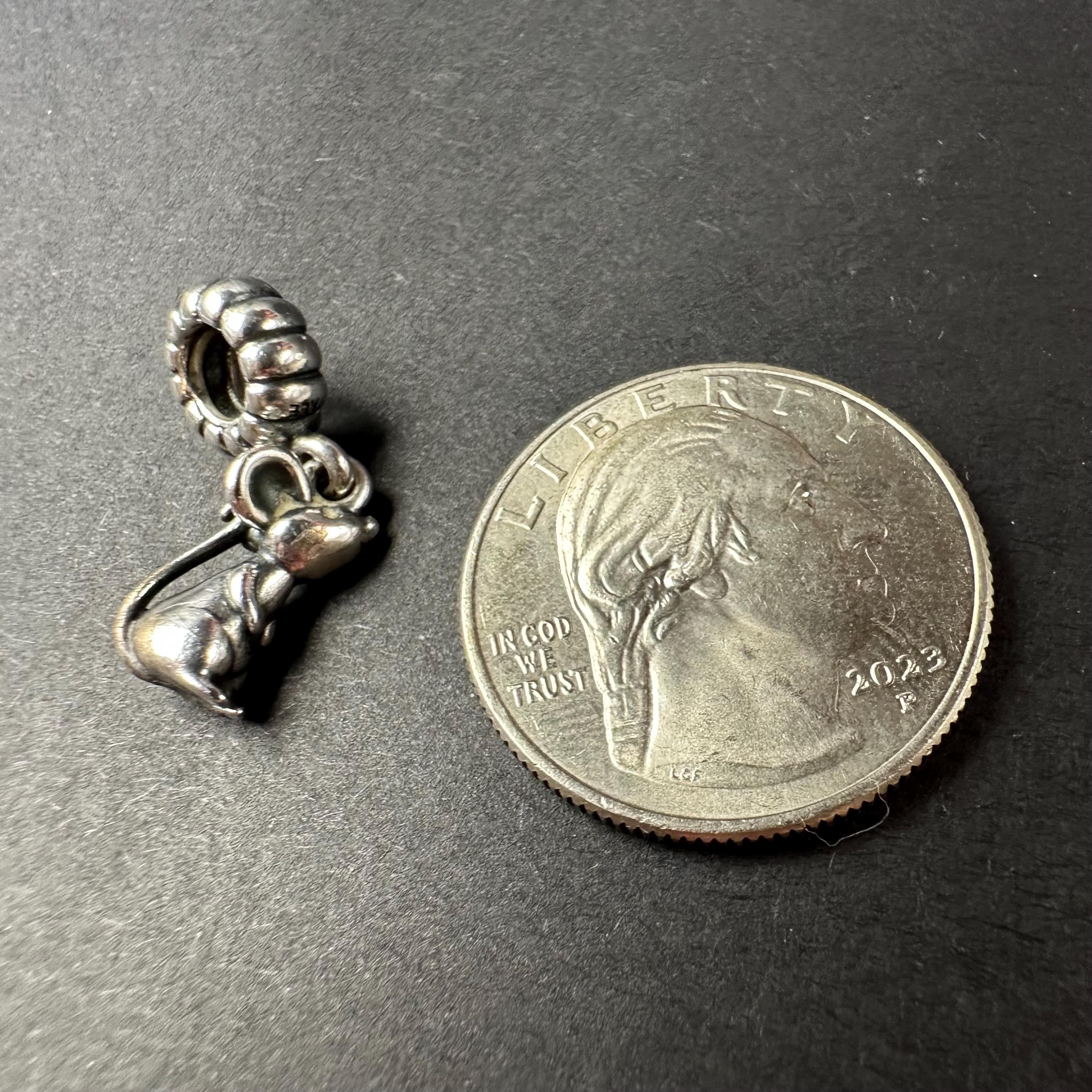Pandora Sterling Silver 925 Rat Bracelet Charm