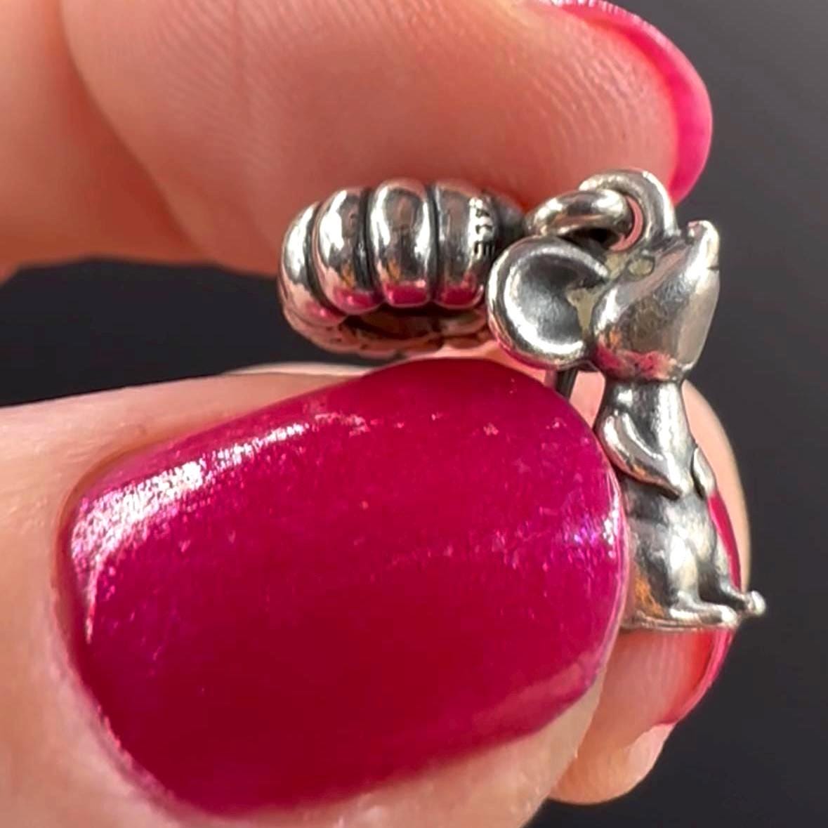 Pandora Sterling Silver 925 Rat Bracelet Charm