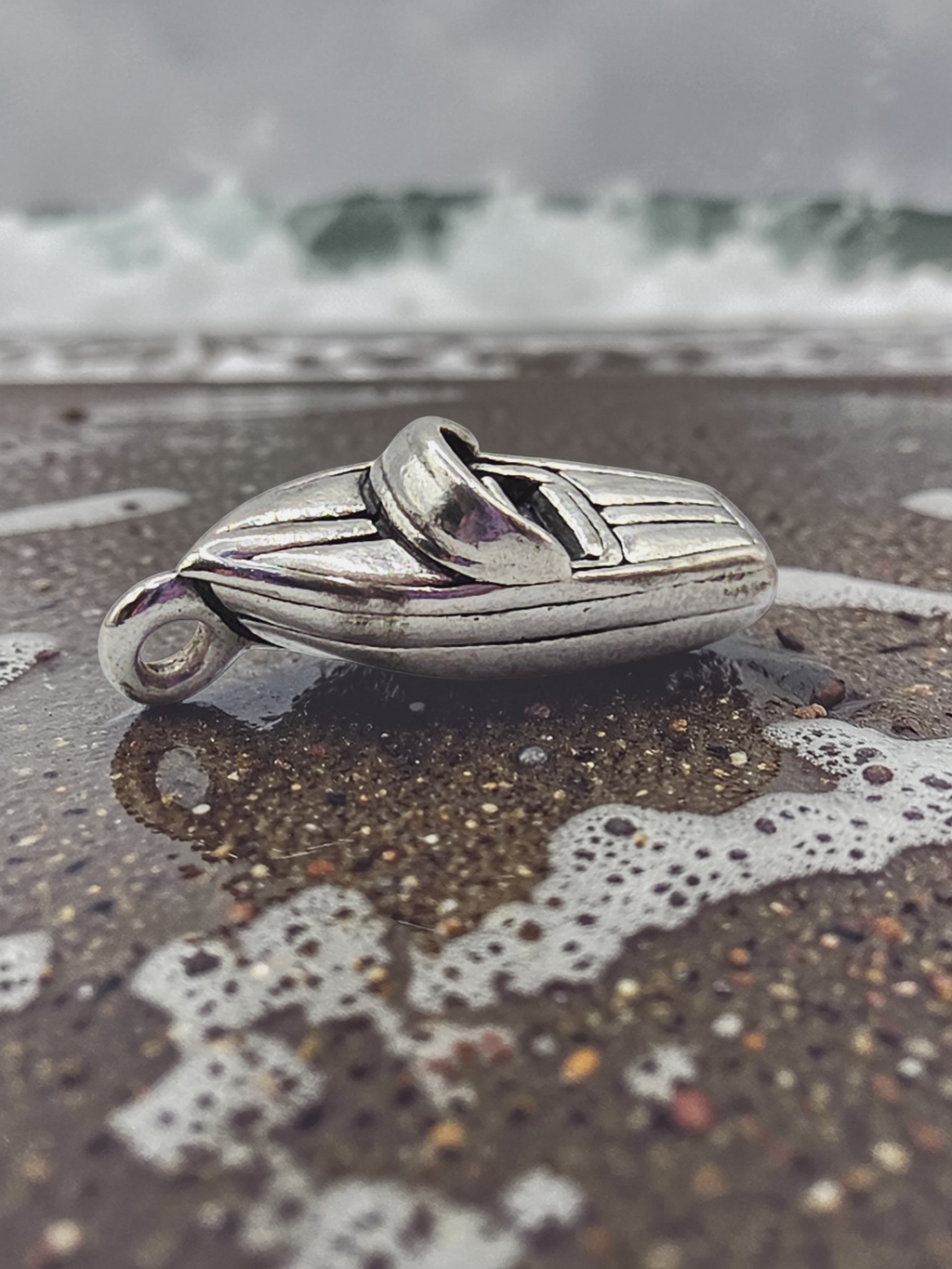 RETIRED James Avery 3D Speed Boat Sterling Silver Charm Pendant - RARE HTF
