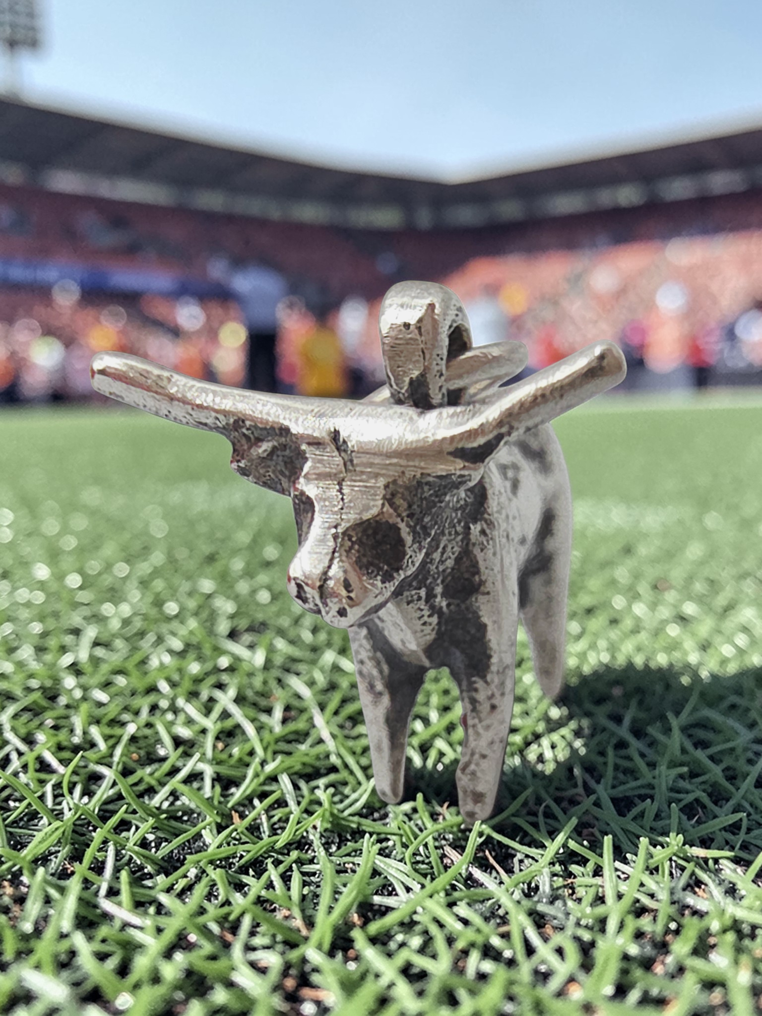 RETIRED James Avery 3D Texas Longhorn Bull Cow Sterling Silver Charm Pendant HTF
